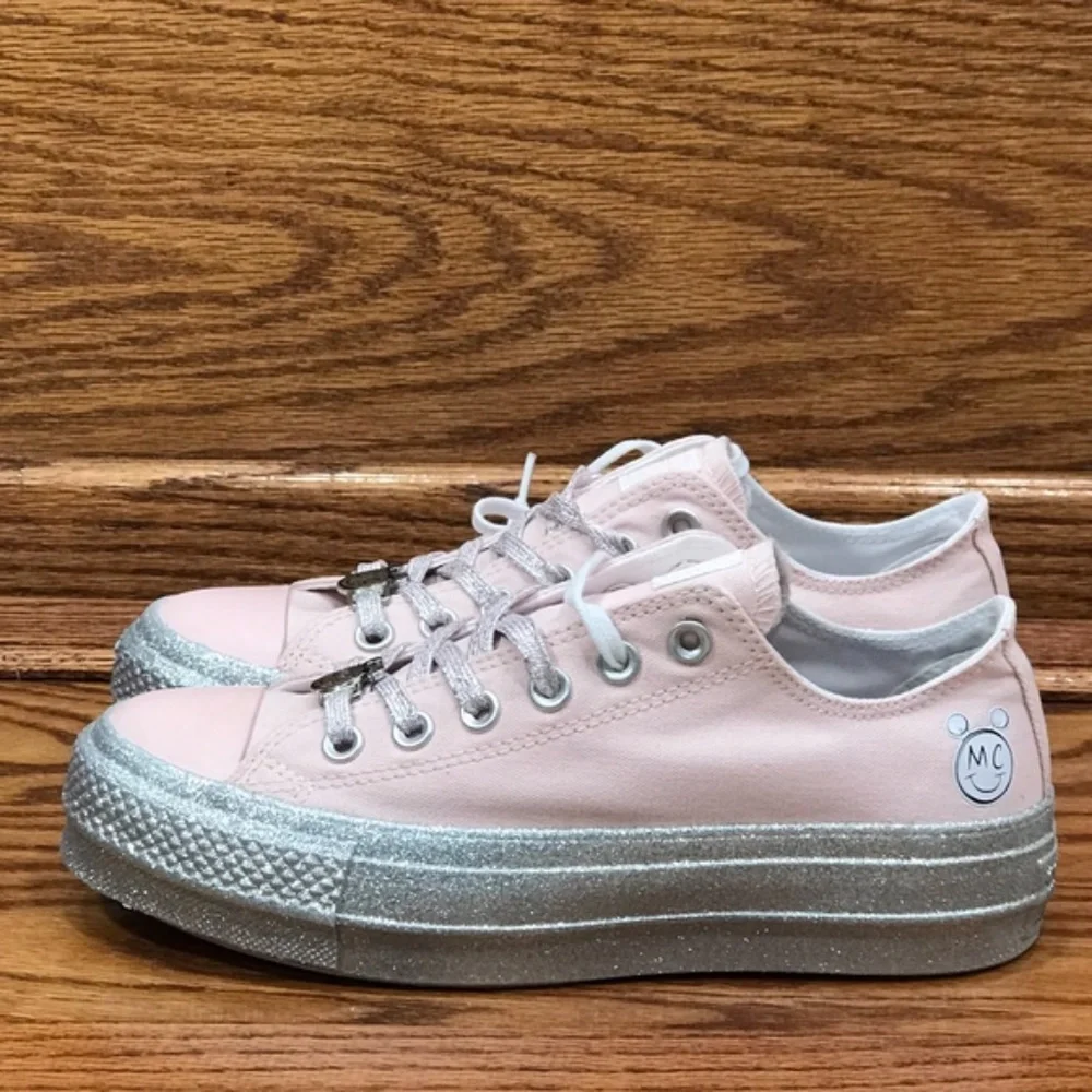 Converse X Miley Cyrus CTAS Lift Ox Pink‎ Dogwood White Silver Platform